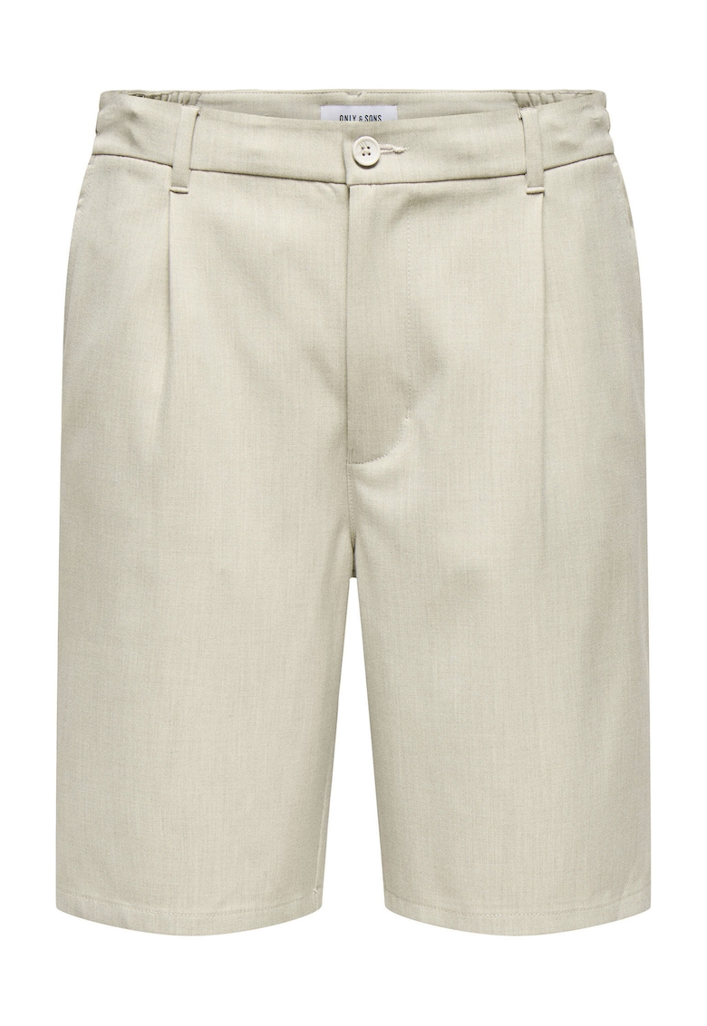 Мъжки къси панталони Sons - 22032473 - Рециклиран полиестер/вискоза - Бежов - Бежов Only