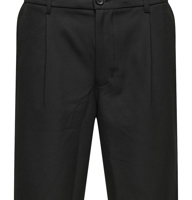 Мъжки къси панталони  Sons - 22032473 - Рециклиран полиестер/вискоза - Черни - Черен Only