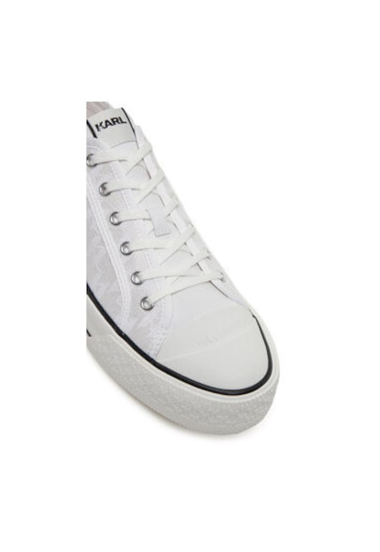 Мъжки маратонки - KL50425 - Текстил - Бели - Бял Karl Lagerfeld