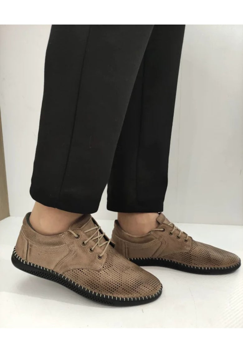 Мъжки обувки 138 - Перфорирани - Бежови - Бежов BIO FLEX