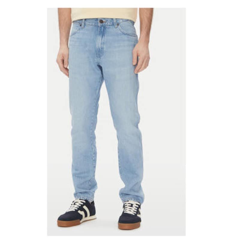 Мъжки панталон  112362465 - памук - син Wrangler