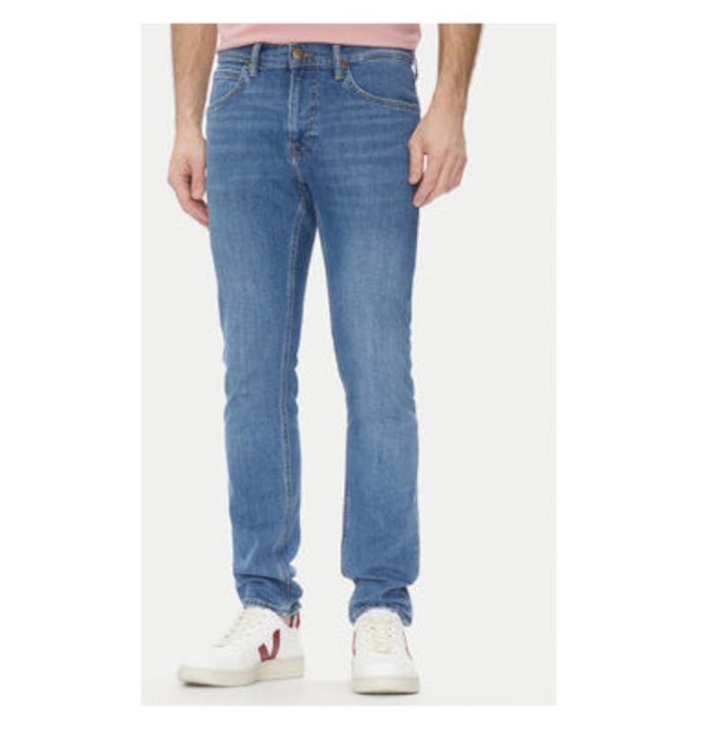 Мъжки панталон  112363975 - памук - син - Син Lee