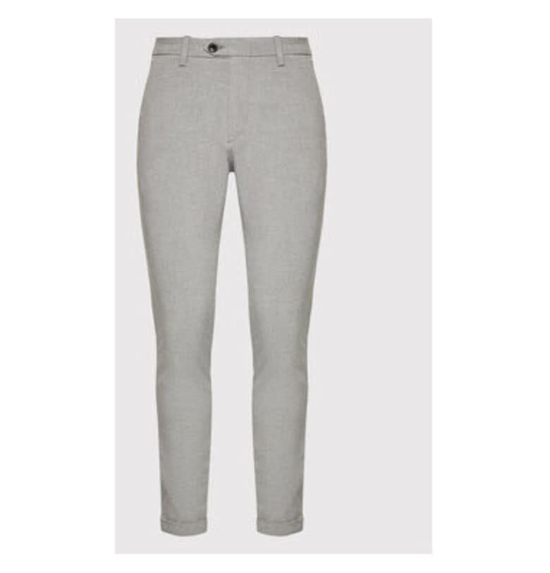 Мъжки панталон - Jack Jones - 208743013 - Полиестер - Вискоза - Сив - Сив Jack  Jones