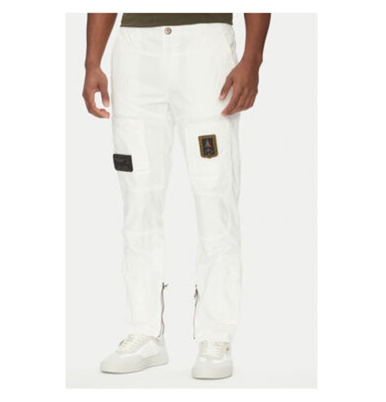 Мъжки панталон  251PA1387CT1493 - памук - бял - Бял Aeronautica Militare