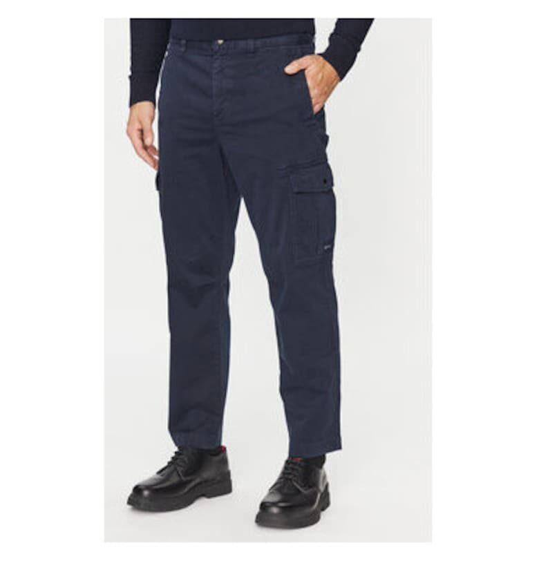 Мъжки панталон -  303387495 - Памук - Син - Син BOSS