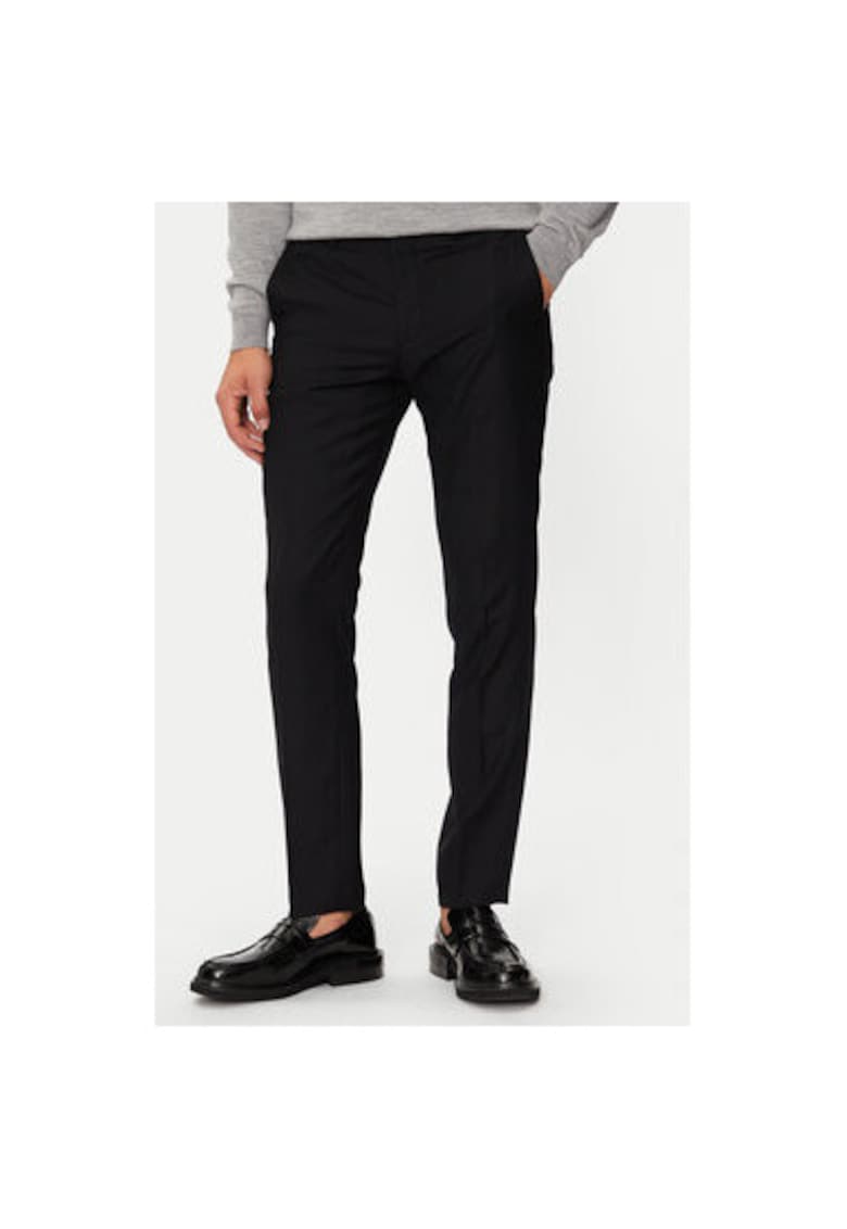 Мъжки панталон - 304396519 - Рециклиран полиестер/Вълна - Черен - Черен Jack and Jones