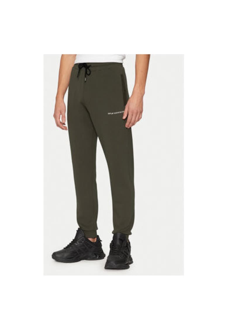 Мъжки панталон - 304399992 - Полиестер - Сив - Сив Replay