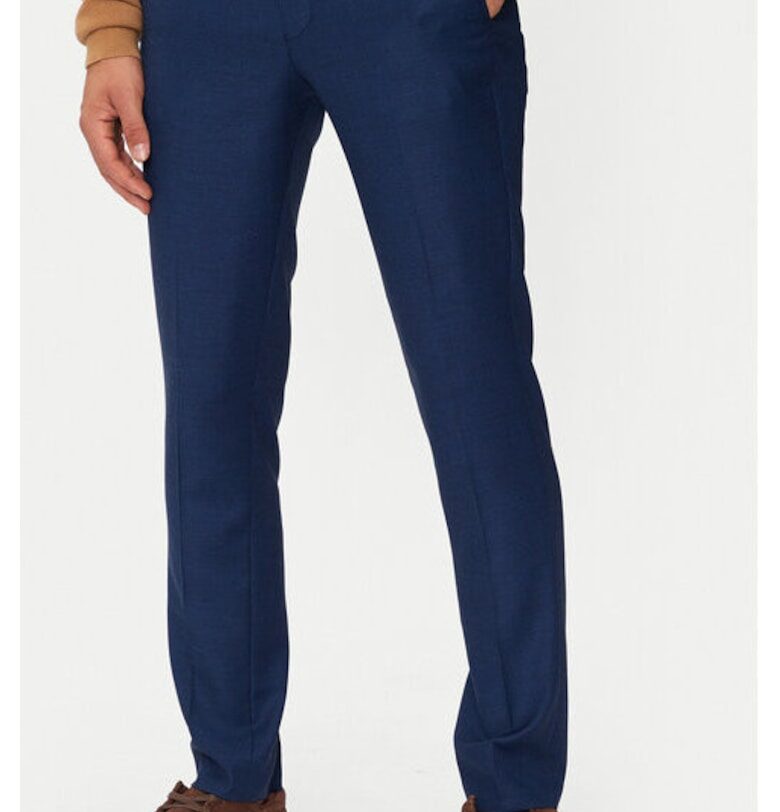 Мъжки панталон -  304513749 - Рециклиран полиестер/Вълна - Син - Син Jack and Jones