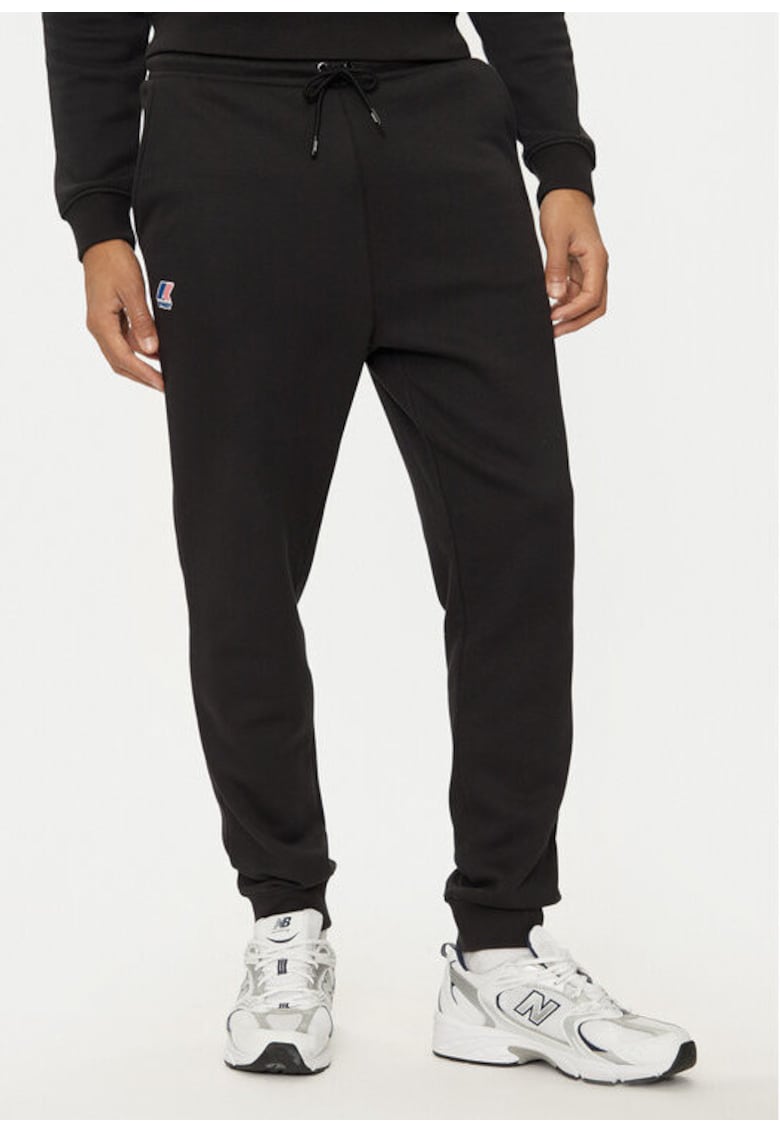 Мъжки панталон - 304584336 - Полиестер/Памук - Черен K Way