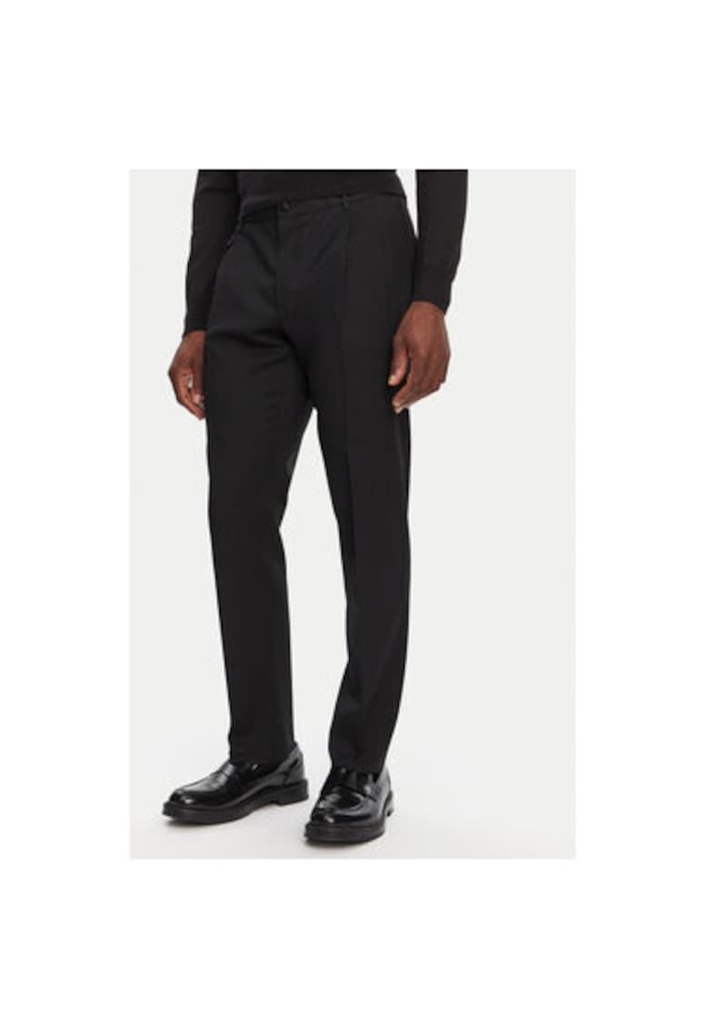 Мъжки панталон - 305315168 - Вълна - Еластан - Черен - Черен Dolce Gabbana