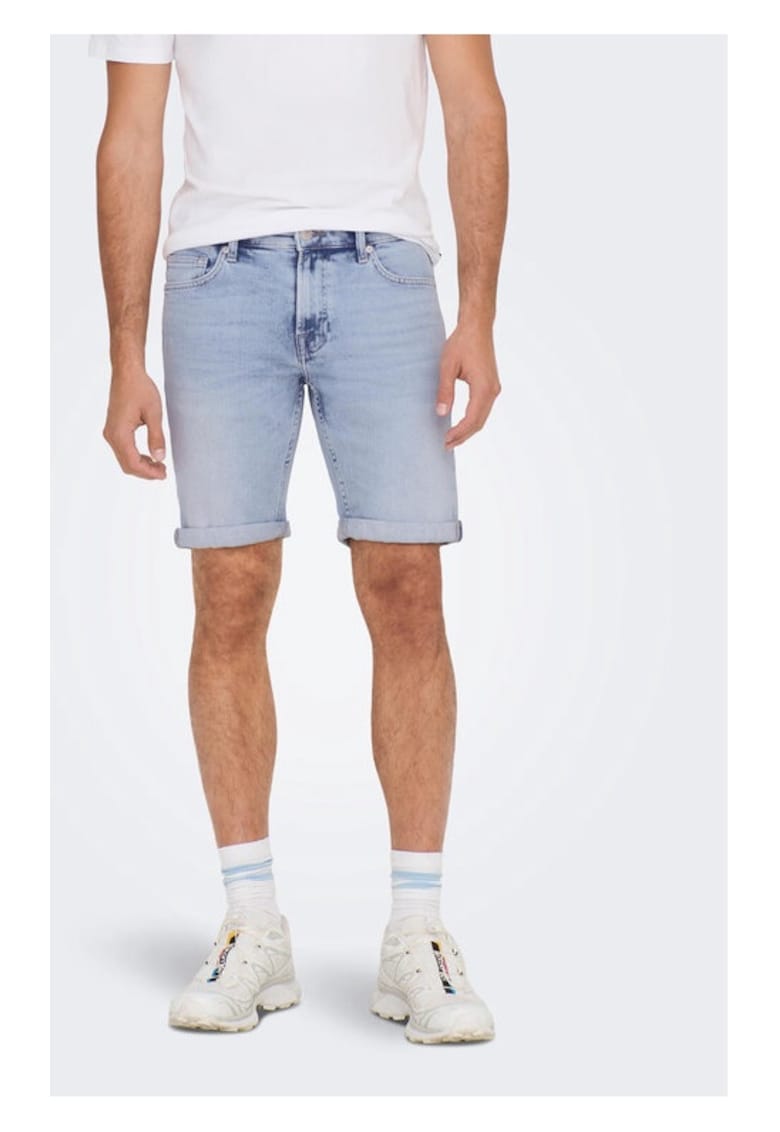 Мъжки панталон - 47403 - Памук - Син Only Sons