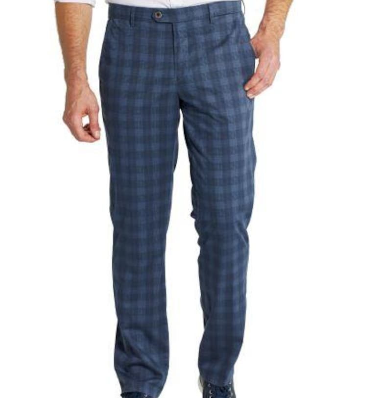 Мъжки панталон -  Eton 5516 - син - Син W Wegener