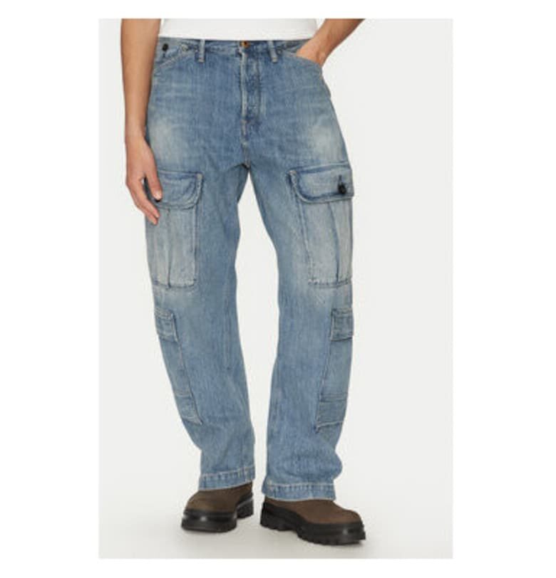 Мъжки панталон G Star Raw - D26111-D499 - памук - син - Син G-Star RAW