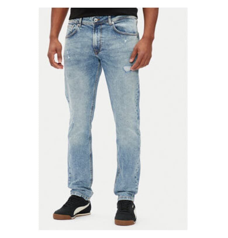 Мъжки панталон  PM207390RI7 - Памук/Еластан - Син - Син Pepe Jeans