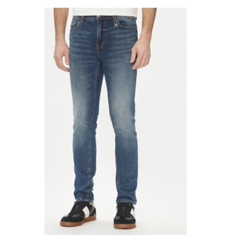 Мъжки панталон  UMP25138JE - памук/еластан - син - Син Richmond x