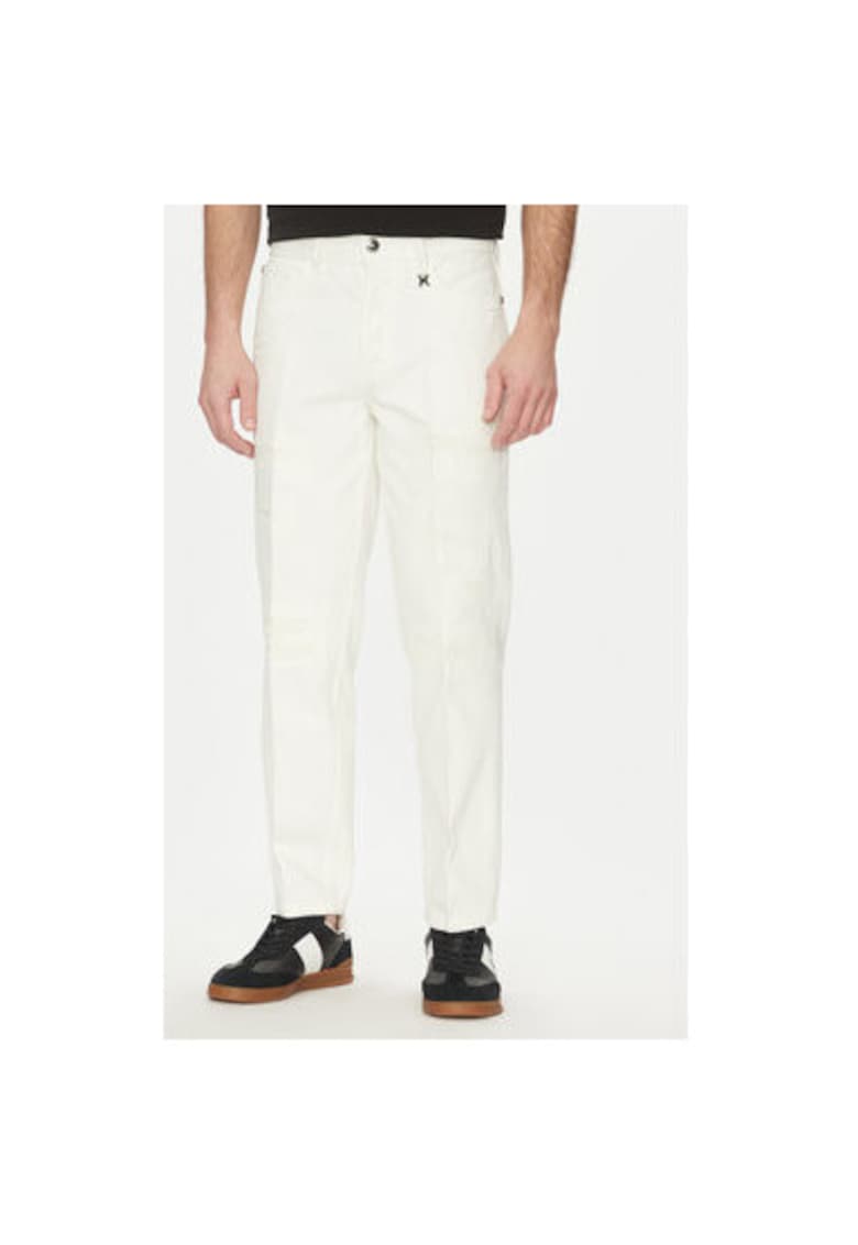 Мъжки панталон UMP25142JE - памук - бял - Бял Richmond x