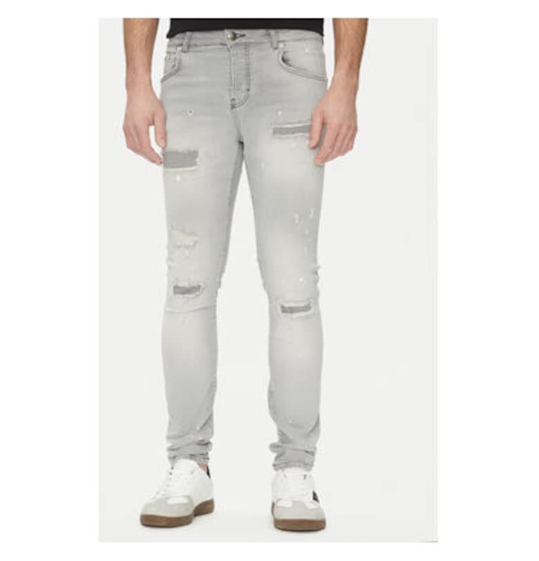 Мъжки панталон  UMP25286JE - памук/еластан - сив Richmond x