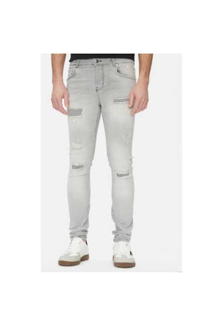 Мъжки панталон UMP25286JE - памук/еластан - сив Richmond x