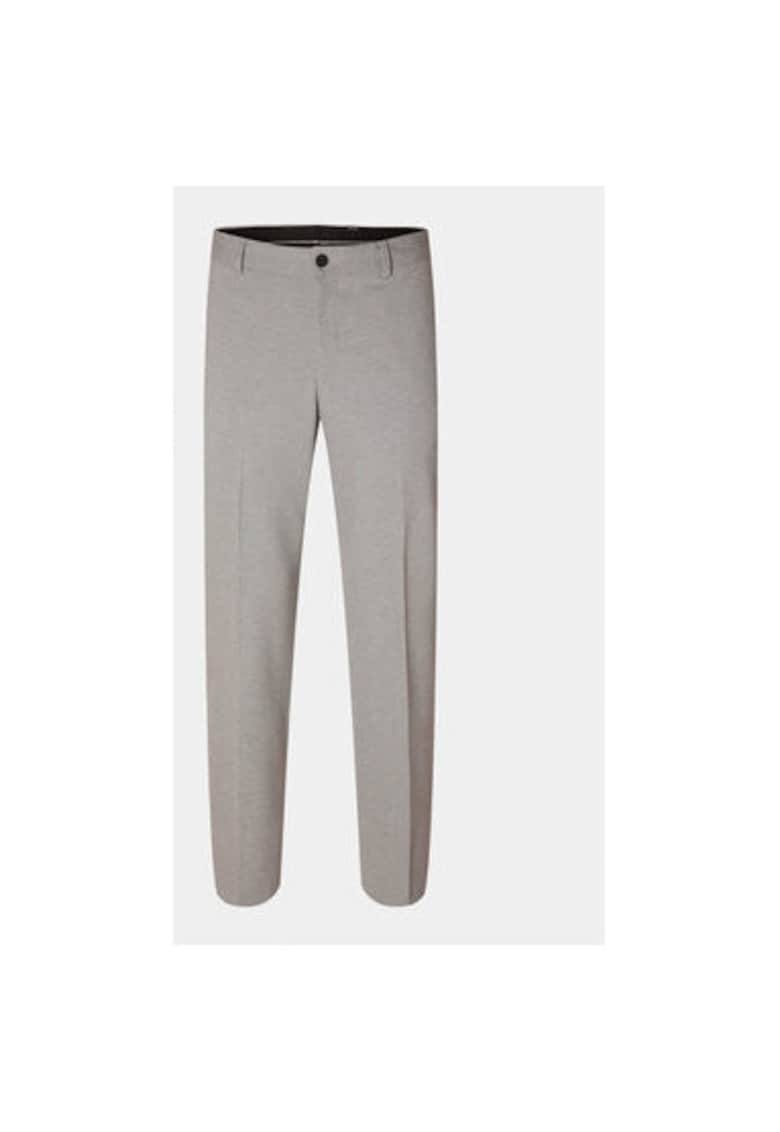 Мъжки панталон - вискоза - сив - Сив Selected Homme