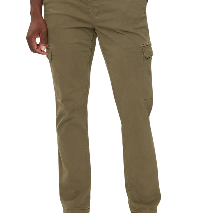 Мъжки панталон  каки - памук - със странични джобове - Каки Pepe Jeans