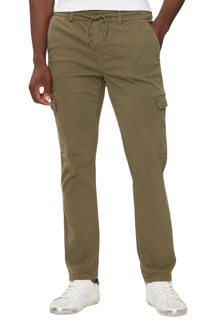 Мъжки панталон каки - памук - със странични джобове - Каки Pepe Jeans