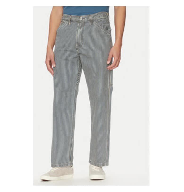 Мъжки панталон  размер S - 55849-0058 - памук - бял/черен - Бял/Черен Levis