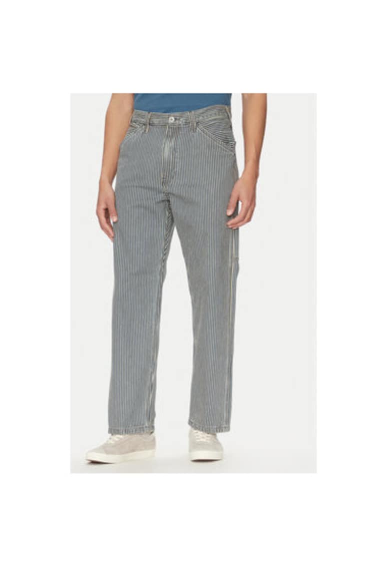 Мъжки панталон размер S - 55849-0058 - памук - бял/черен - Бял/Черен Levis