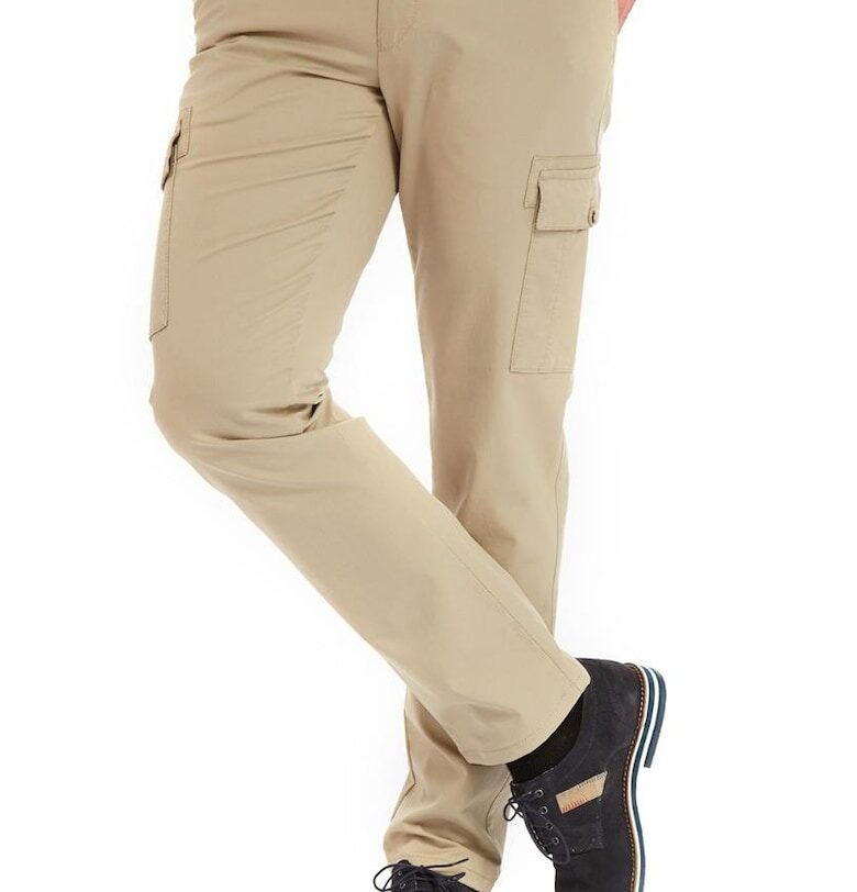 Мъжки панталони -  Cargo 5501 - Бежов - ниска талия W Wegener