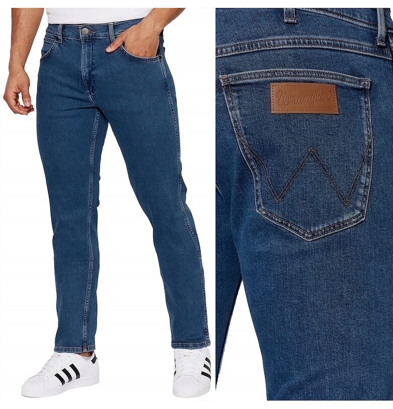 Мъжки дънки Wrangler  803 - права кройка - син (The Stone Ride) - W42 L36 Greensboro