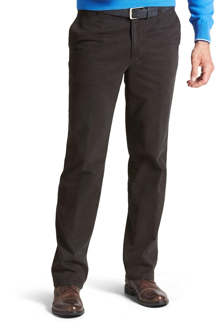 Мъжки панталони Monza 6446 Черни - ниска талия Meyer