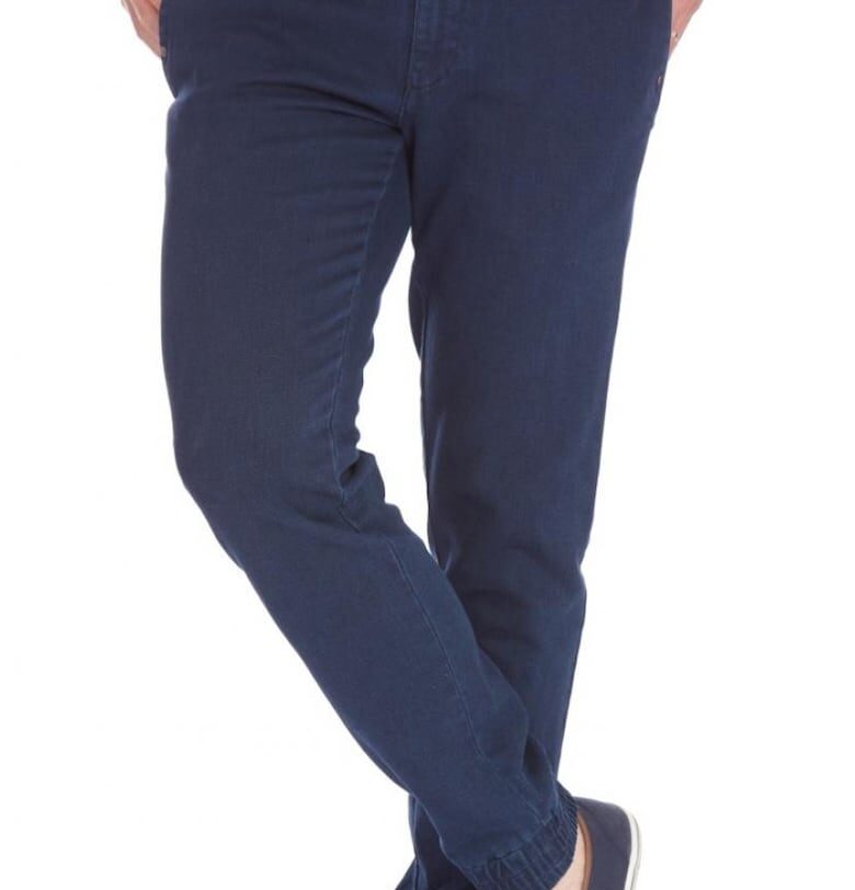 Мъжки панталони -  Runner 6863 - син - ниска талия W Wegener