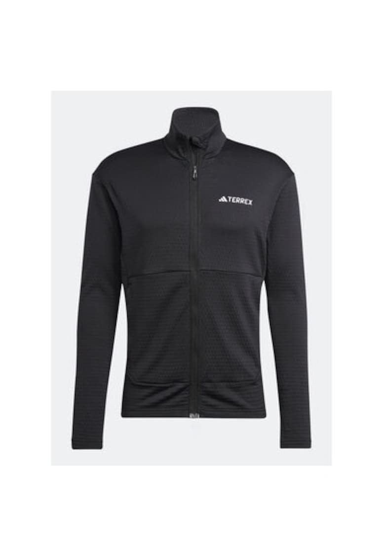 Мъжки полар - 302291243 - Рециклиран полиестер - Черен - Черен adidas