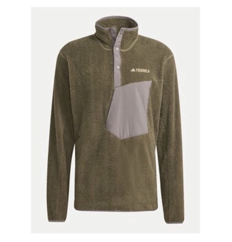 Мъжки полар -  303455699 - Рециклиран полиестер - Зелен - Зелен adidas