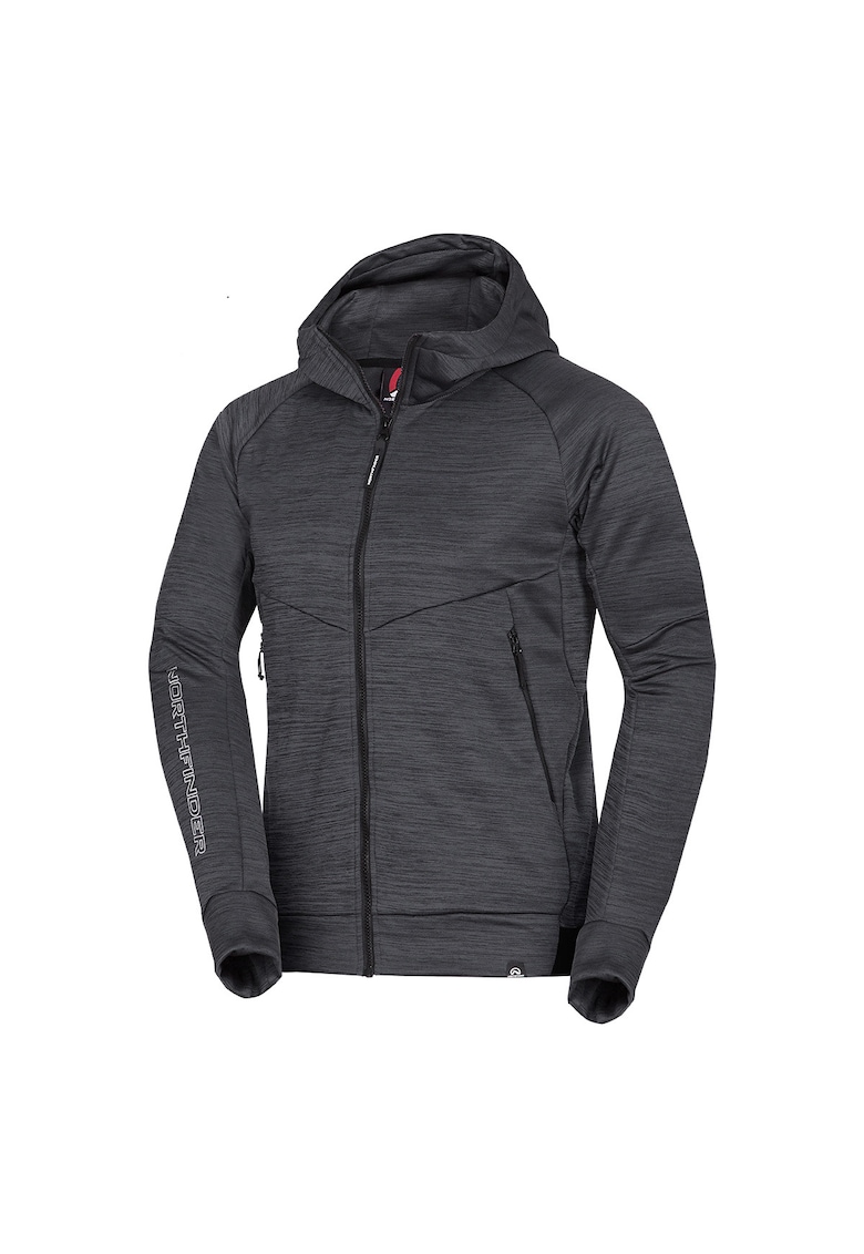 Мъжки полар за трекинг Ken - Меланж тъмно сиво NORTHFINDER