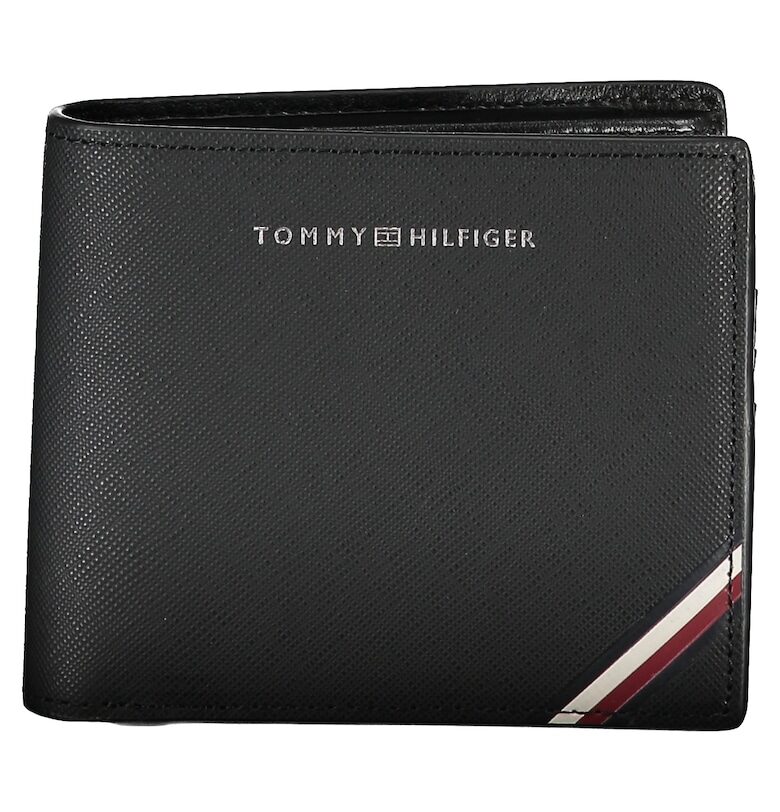 Мъжки портфейл  Central Cc Flap And Coin AM0AM11590 - Черен Tommy Hilfiger