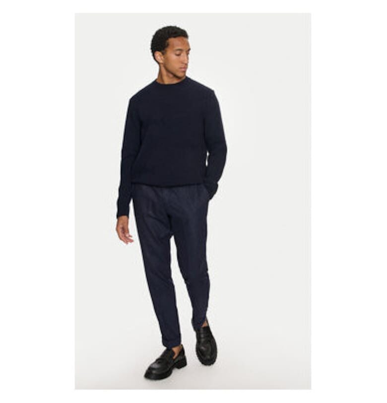 Мъжки пуловер -  304174216 - Вълна/Найлон - Син - Син Paul Shark