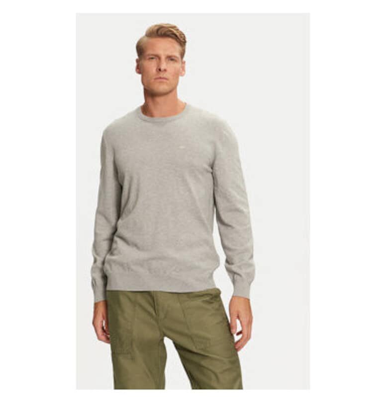 Мъжки пуловер -  304236839 - Памук - XS INTL - Сив Levis