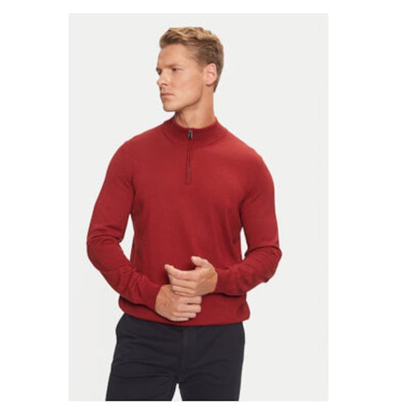 Мъжки пуловер -  304240782 - Вълнен - Черен - Черен BOSS