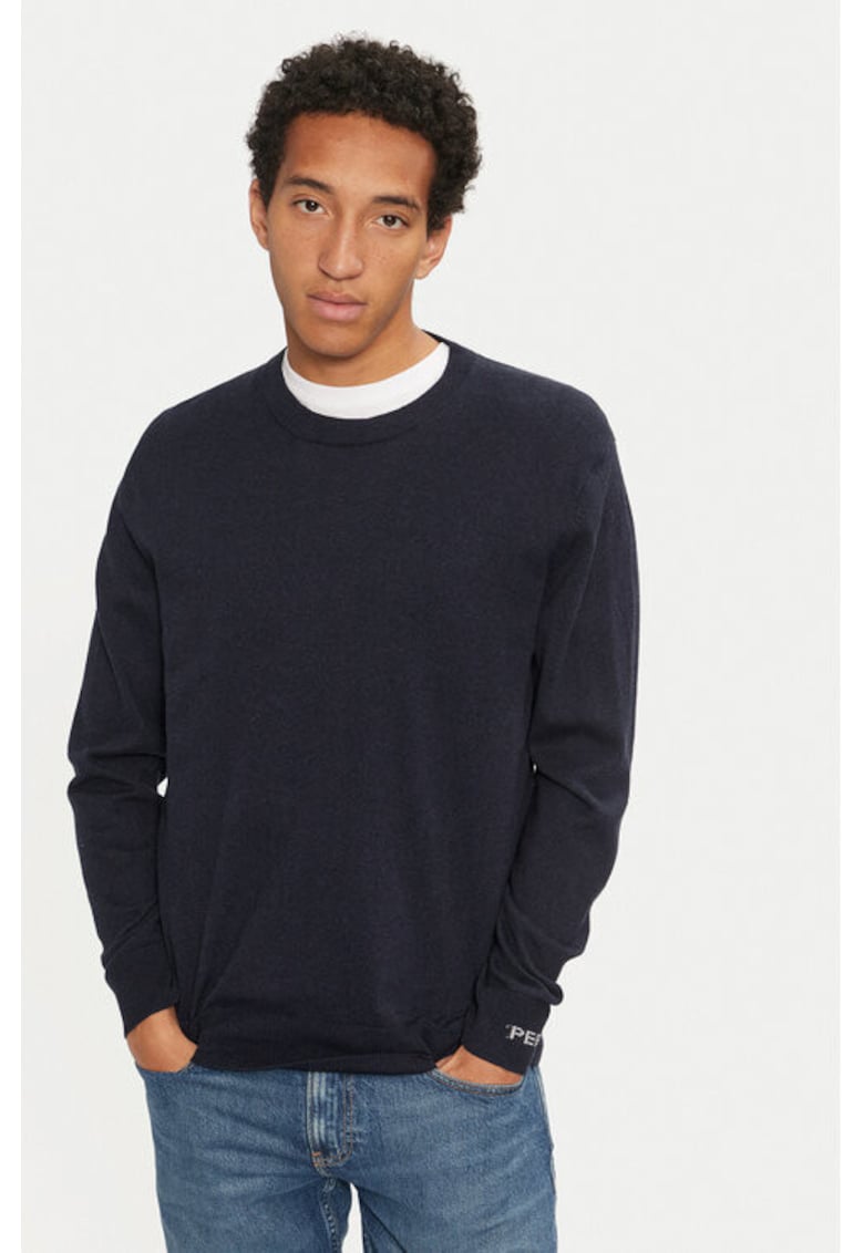 Мъжки пуловер - 304415890 - Памук - Син - Син Pepe Jeans