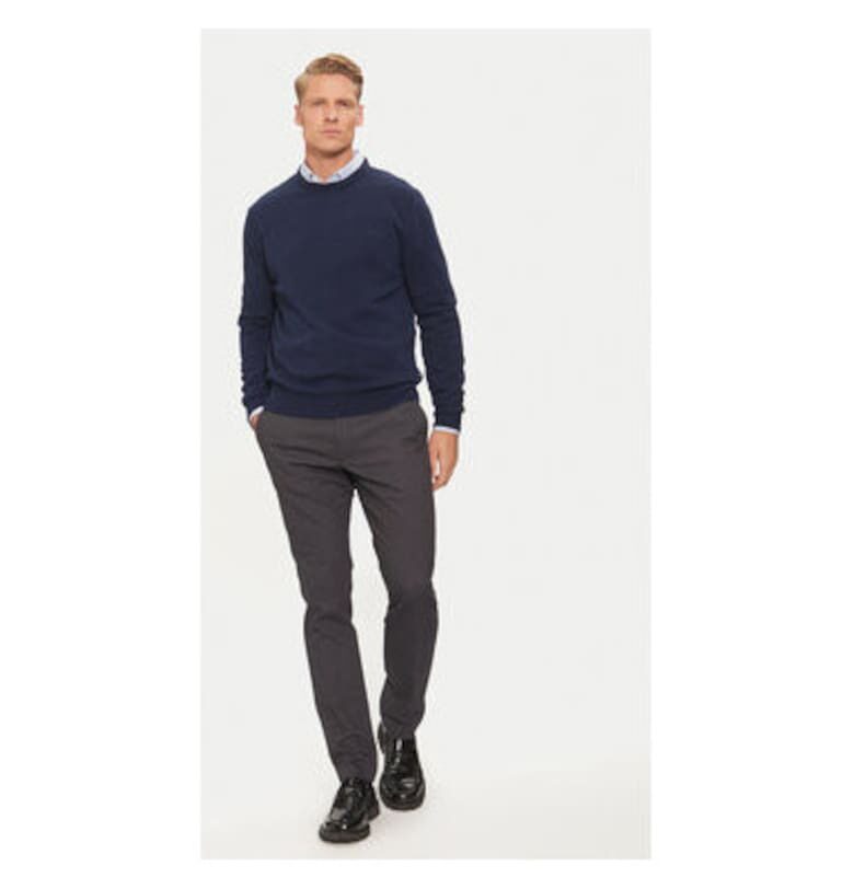 Мъжки пуловер -  304749575 - Вълна - L INTL - Син LA MARTINA