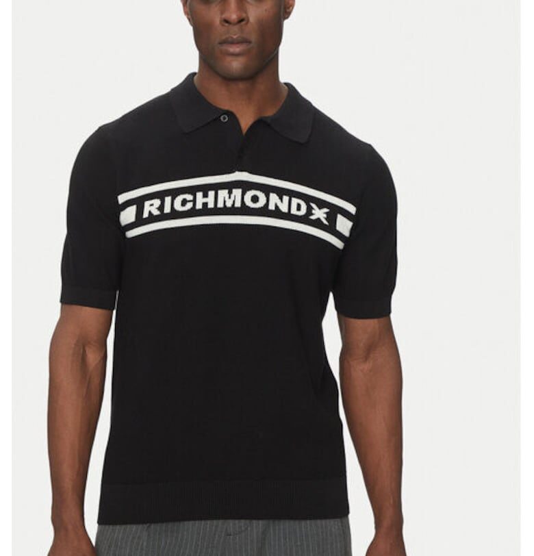 Мъжки пуловер -  305347923 - Памук - - Черен Richmond x