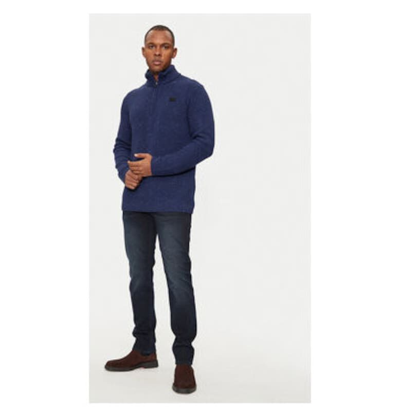 Мъжки пуловер - G Star Raw - 304421969 - Полиамид/Вискоза/Вълна - Син - Син G-Star RAW