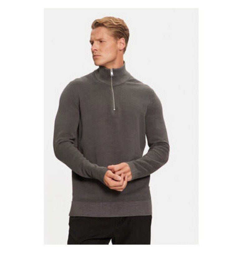 Мъжки пуловер - Marc O'Polo - 304376412 - Памук - Сив - Сив marc o polo