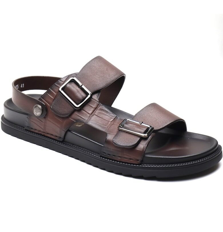 Мъжки сандали OB10555 кафяви - Кафяв Mels