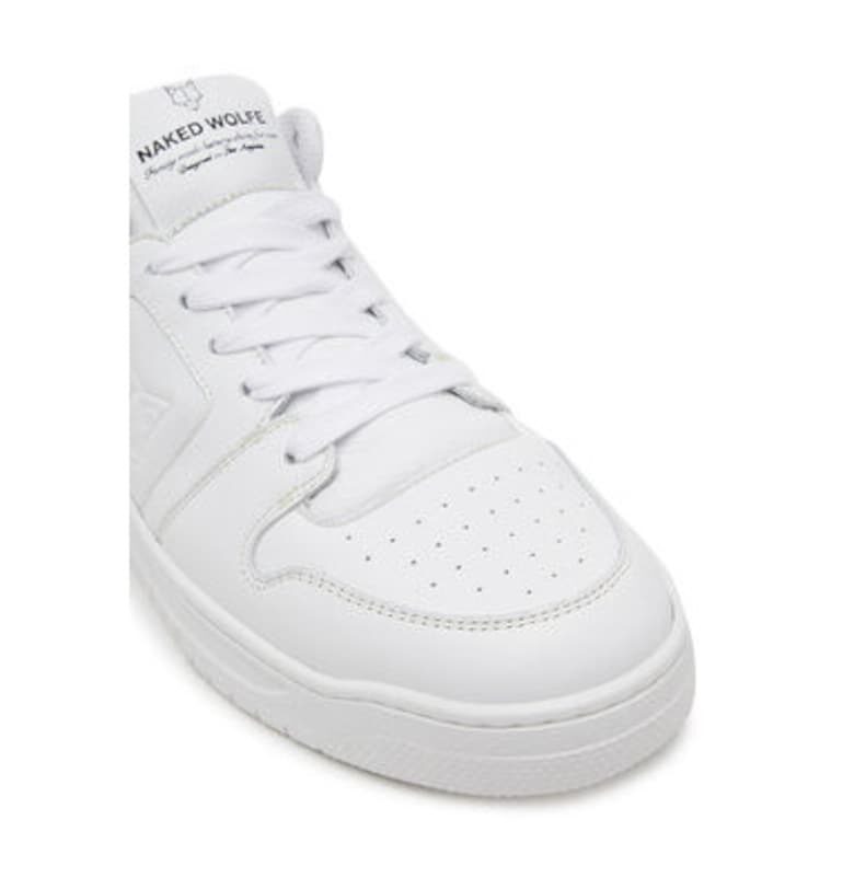 Мъжки спортни обувки - -01 -  Естествена кожа - Бели - Бял NAKED WOLFE