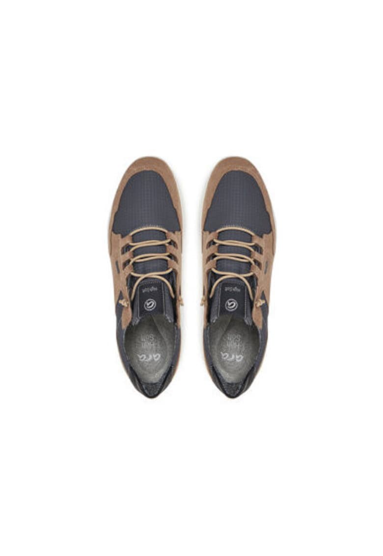 Мъжки спортни обувки - 11-24565-25 - Текстил - 46 EU - Кафяв/Сив - Кафяв/Сив Ara