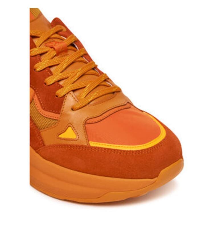 Мъжки спортни обувки - 12522505 -  Естествена кожа - Оранжев - Оранжев Bogner