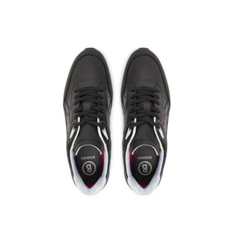 Мъжки спортни обувки - 12522725 -  Естествена кожа - Черен - Черен Bogner