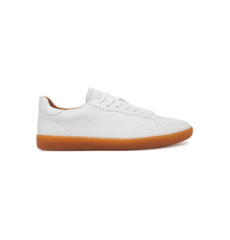 Мъжки спортни обувки - 13963607 -  Естествена кожа - Бял Aldo