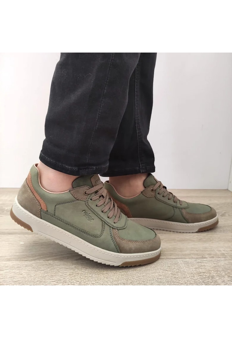 Мъжки спортни обувки 17506-52 Зелен Каки - Зелен Rieker